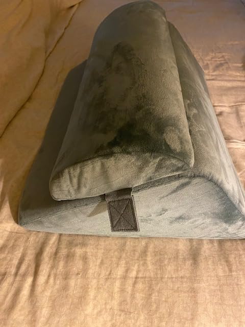 Lunix LX5 4-Piece Support for Shoulder & Upper Body Rest, Orthopedic Bed Wedge Pillow Set, Elevated Memory Foam for Post-Op Recovery & Sleep Comfort, Arctic Navy customer photo 2