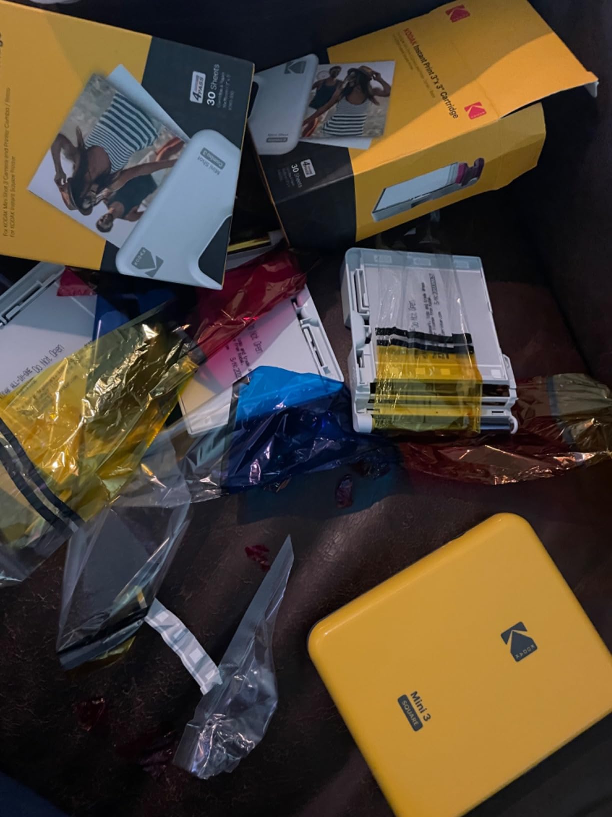 Kodak Mini 3 Square Instagram Size Bluetooth Portable Photo Printer with 4PASS Technology - Yellow customer photo 2