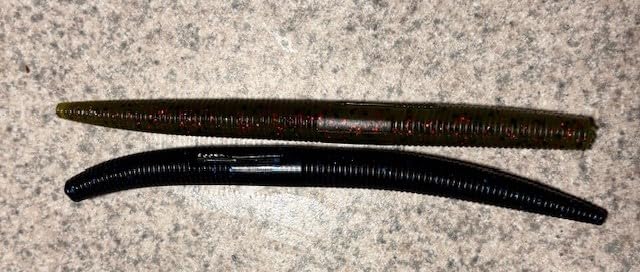 YUM Dinger Classic Worm All-Purpose Soft Plastic Bass Fishing Lure 100 Pack, 5 Inch customer photo 1