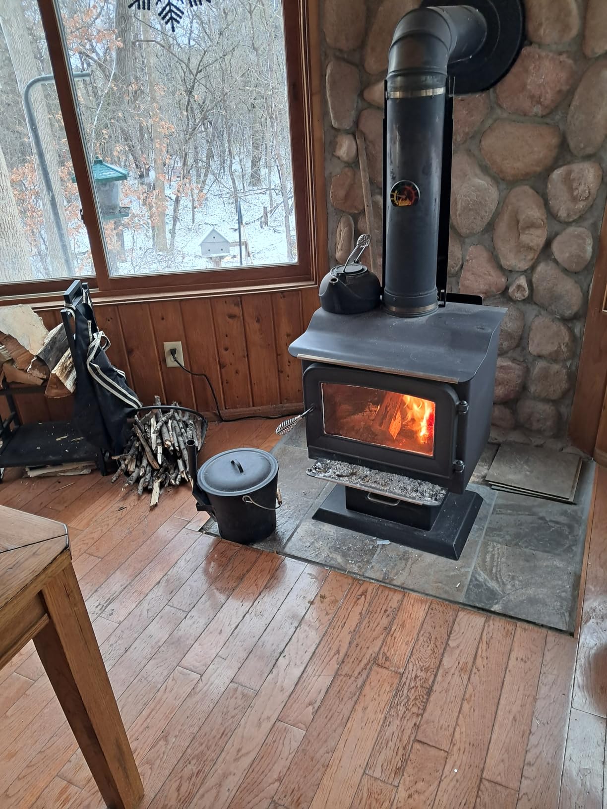 Ashley Wood Burning Stove, Heats 1,200 Sq ft, EPA Certified AW1120E-P, Black customer photo 1