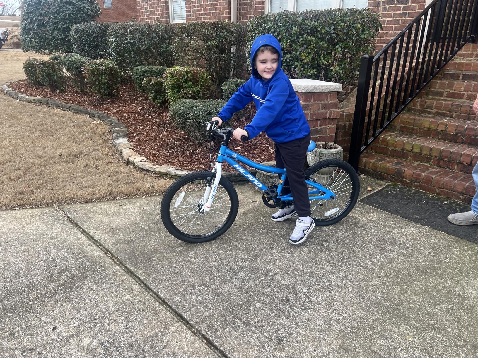HILAND 20 Inch Kids' Bicycles Mountain Bike for Boys Girls 5+, Single Speed with Dual Handbrakes, Kickstand customer photo 2