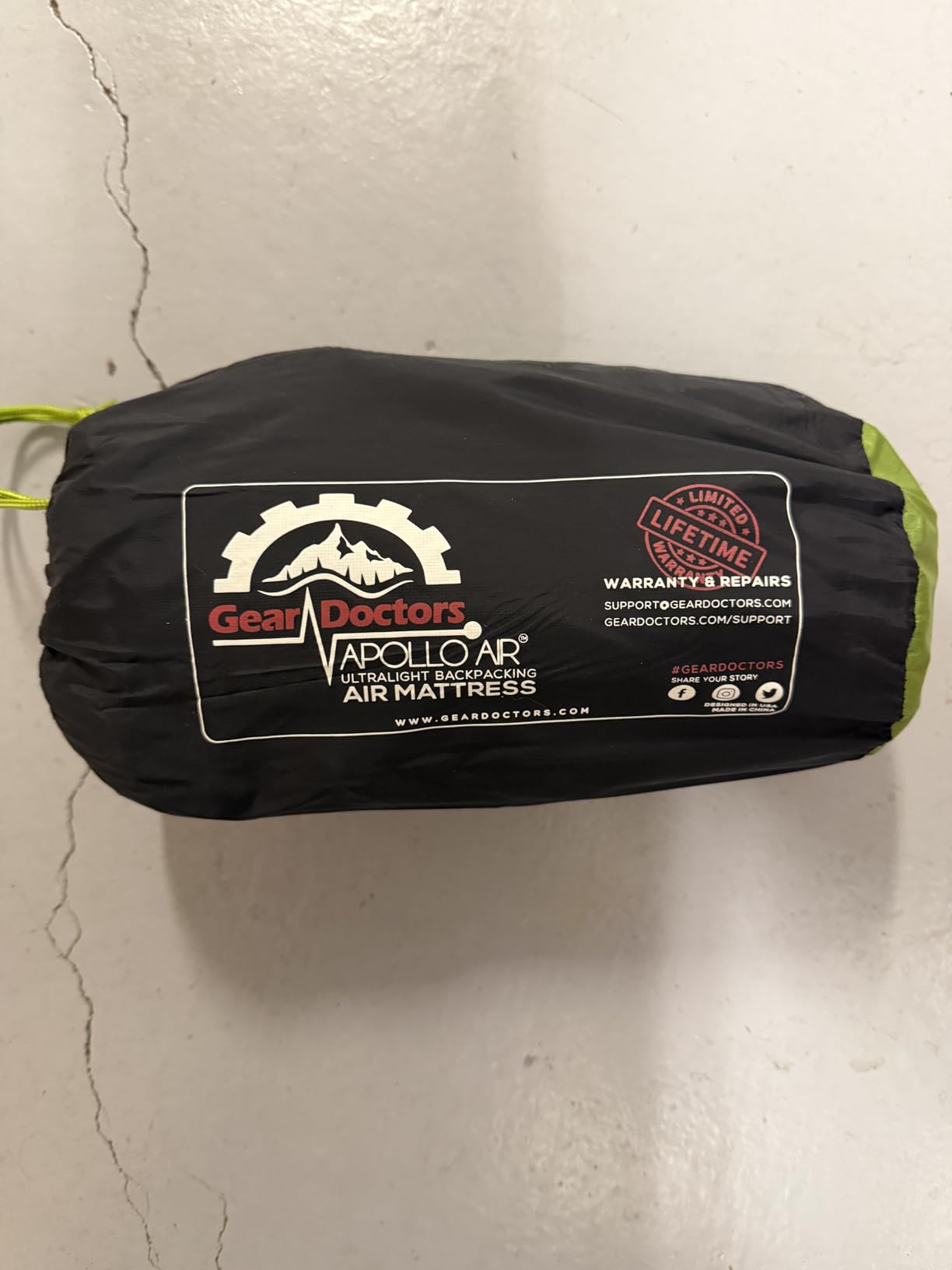 Gear Doctors ApolloAir 5.2 R-Value 17oz Ultralight Insulated Inflatable Camping Sleeping Pad - Compact Lightweight for Hiking customer photo 1