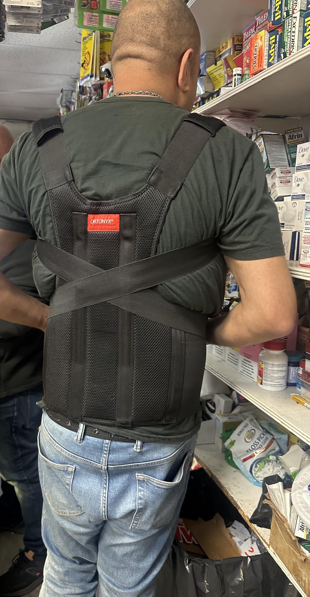 ORTONYX Comfort Back Brace Posture Corrector for Men and Woman, Shoulder Clavicle Thoracic Support/M customer photo 1