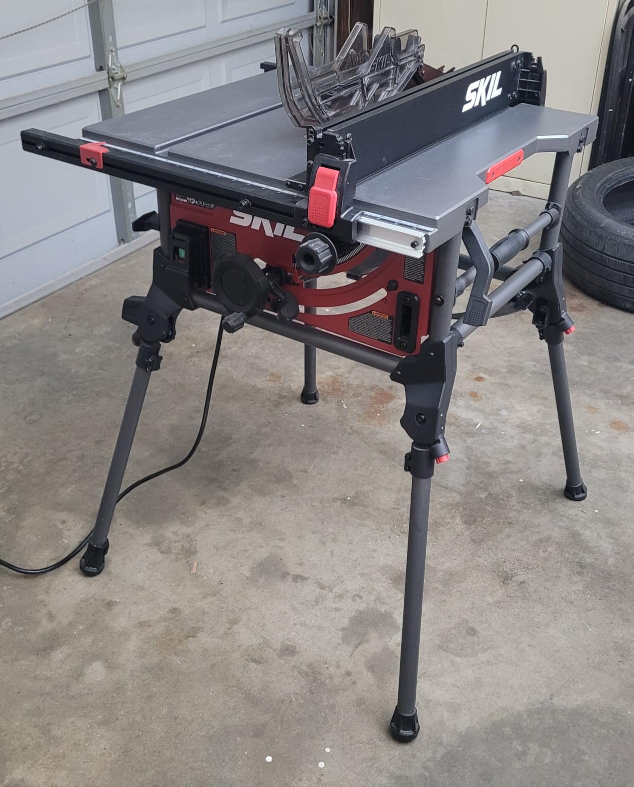 SKIL 15 Amp 10 Inch Portable Jobsite Table Saw with Folding Stand - TS6307-00 customer photo 1