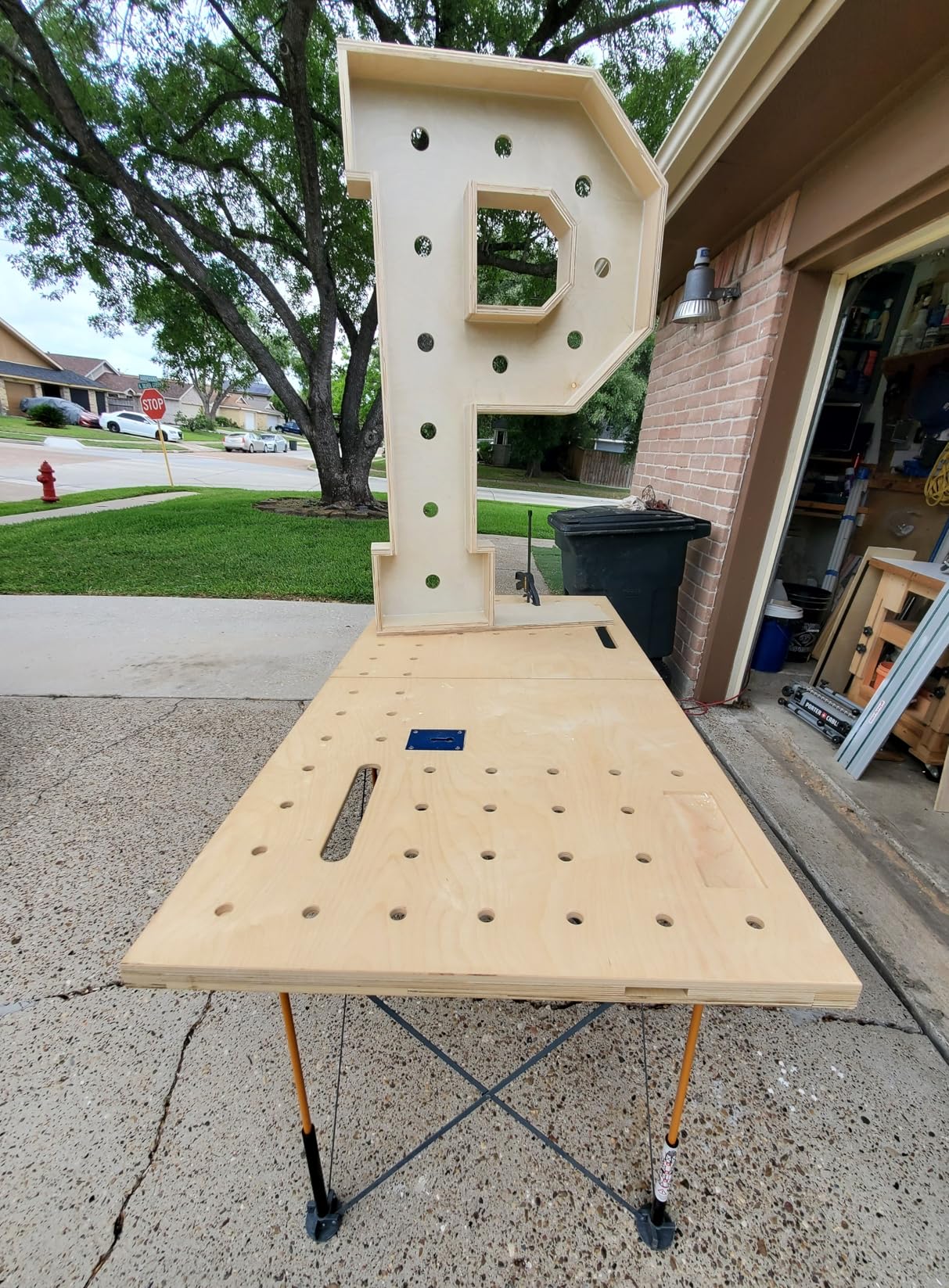 BORA Centipede Portable Workbench - Folding Work Table for Garage, Collapsible Work Bench with 4500lb Capacity, 48 x 72 in Work Support Sawhorse with Quick Clamps & Carry Bag CK12S customer photo 2