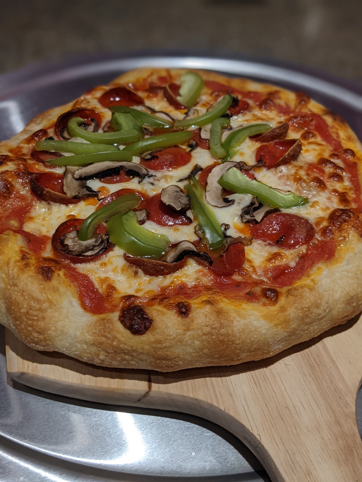 IMPRESA Pizza Oven Steel Plate - 14 x 14 x 0.25 in, Black, Steel Heat Retention & Crisp Crust Pizza Stone - Oven & Grill Versatility for Baking Stone customer photo 1