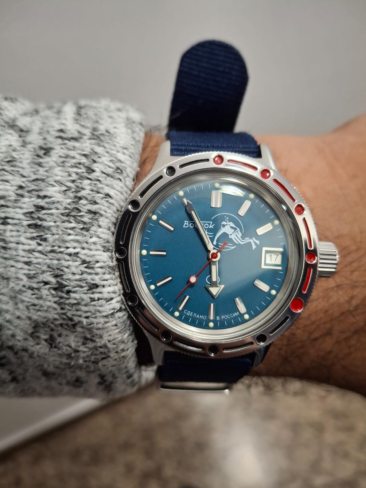 VOSTOK Amphibia 420059 Scuba Dude Automatic Self-Winding Diver Wrist Watch customer photo 1