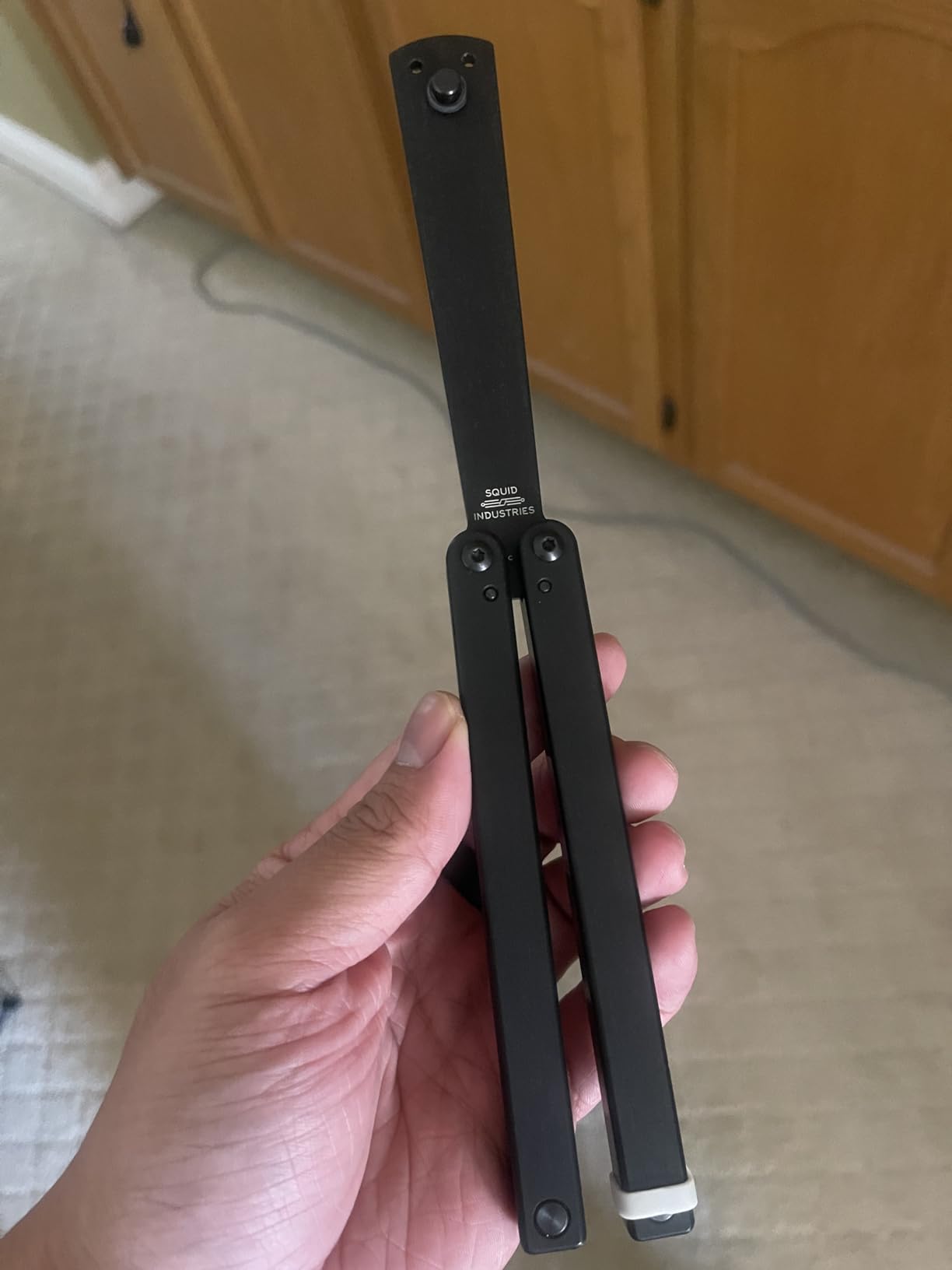 Squid Industries Squiddy-B Plastic Balisong Trainer, Durable Plastic Handle With Exceptional Weight Distribution, Easy Going and Safe Practice for All Beginners customer photo 1