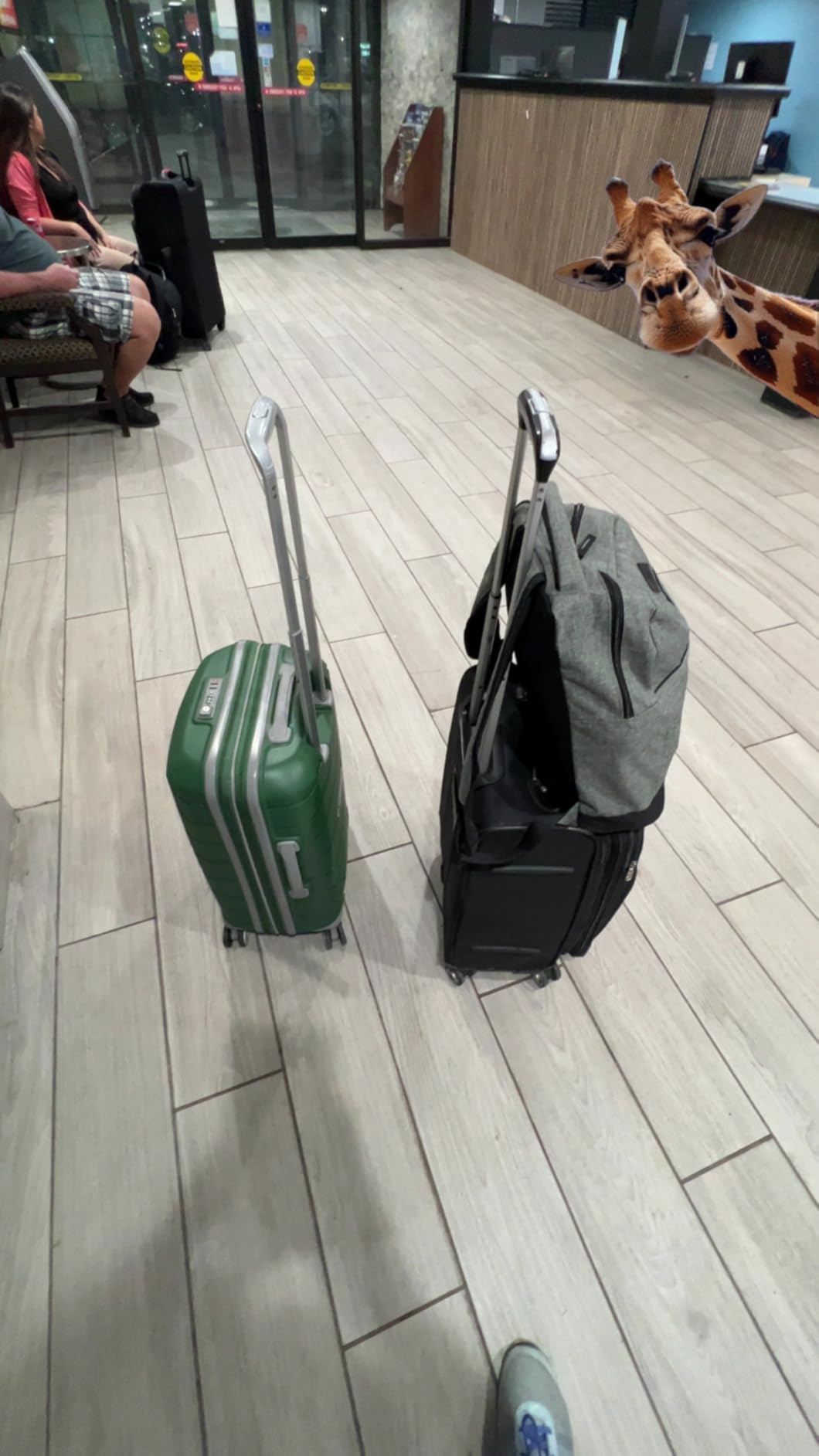 Freeform 2-Piece Luggage Set - Carry-On & Large Checked Luggage with Dual Spinner Wheels - Durable Polypropylene Hardshell - TSA Lock, Airline-Approved - Expandable Hard Shell - Navy customer photo 1