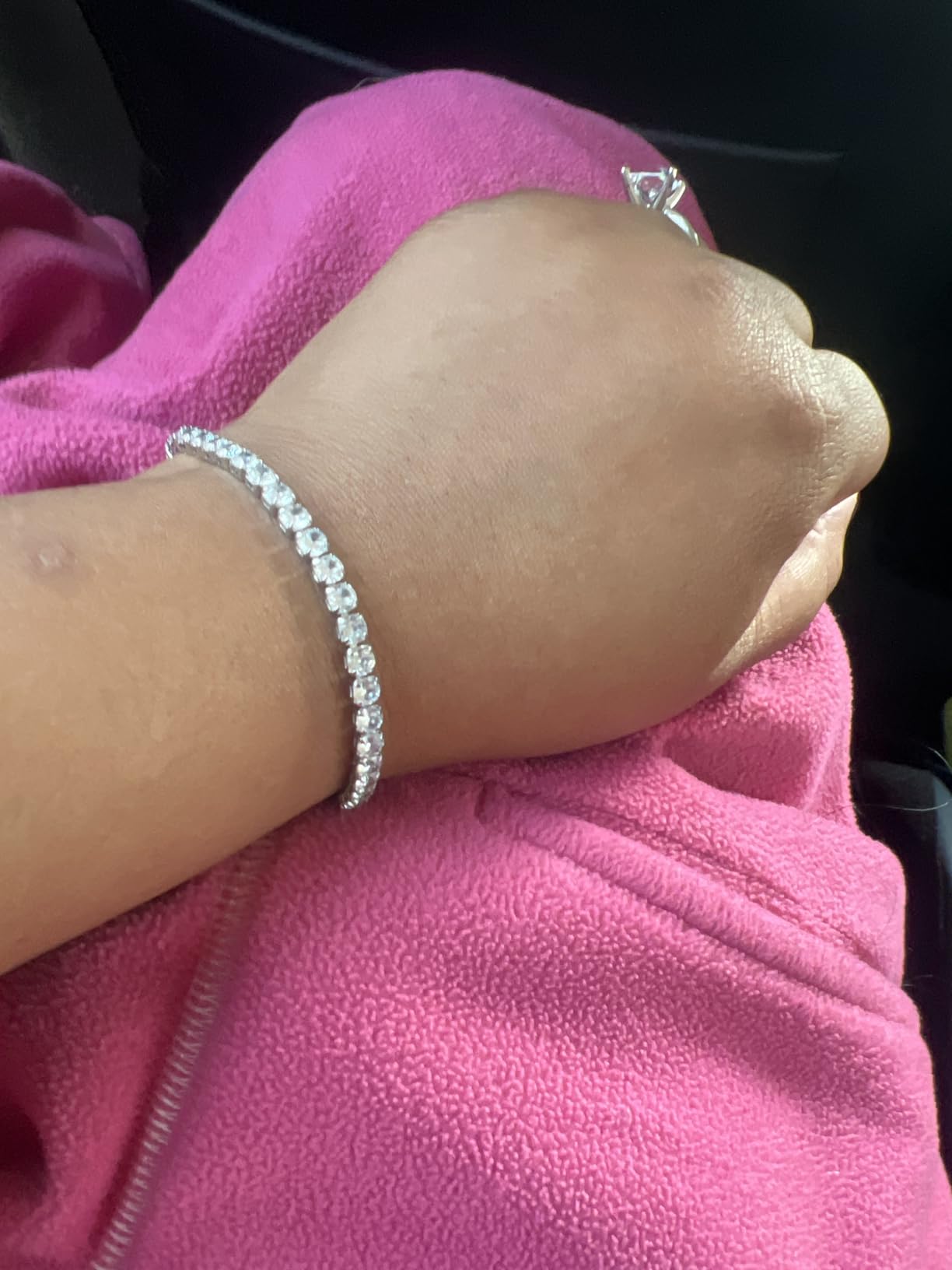 2 Pcs Tennis Bracelets for Women 14K Gold Plated AAA+ Cubic Zirconia CZ Diamond Classic Adjustable Slider Bracelet Fashion Jewelry Wedding Gift customer photo 1