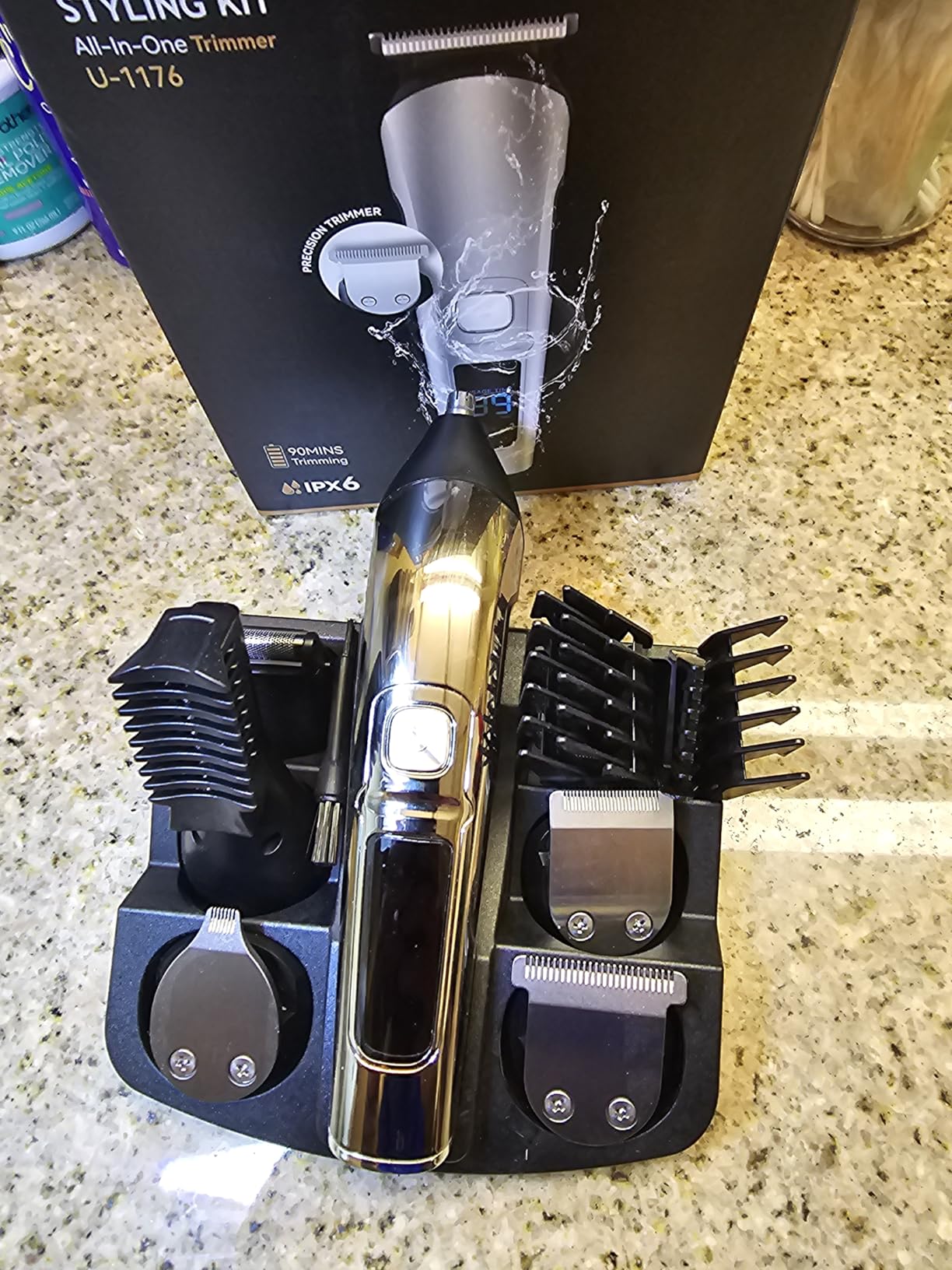 Ufree Beard Trimmer for Men, Waterproof Electric Razor for Nose, Body, Face & Mustache, Cordless Hair Clippers Shavers Grooming Kit, Gifts for Men Husband Father customer photo 1