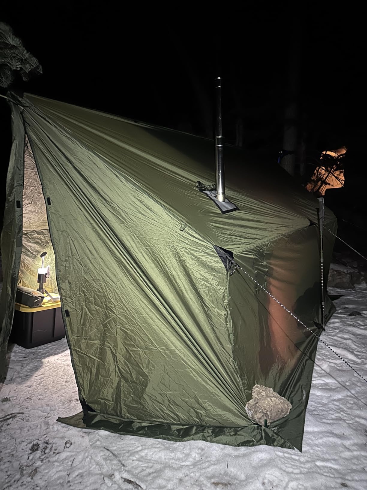 OneTigris TEGIMEN Hammock Hot Tent with Stove Jack - Spacious, Versatile Wall Tent with Snow Skirt - 3000mm Waterproof customer photo 1