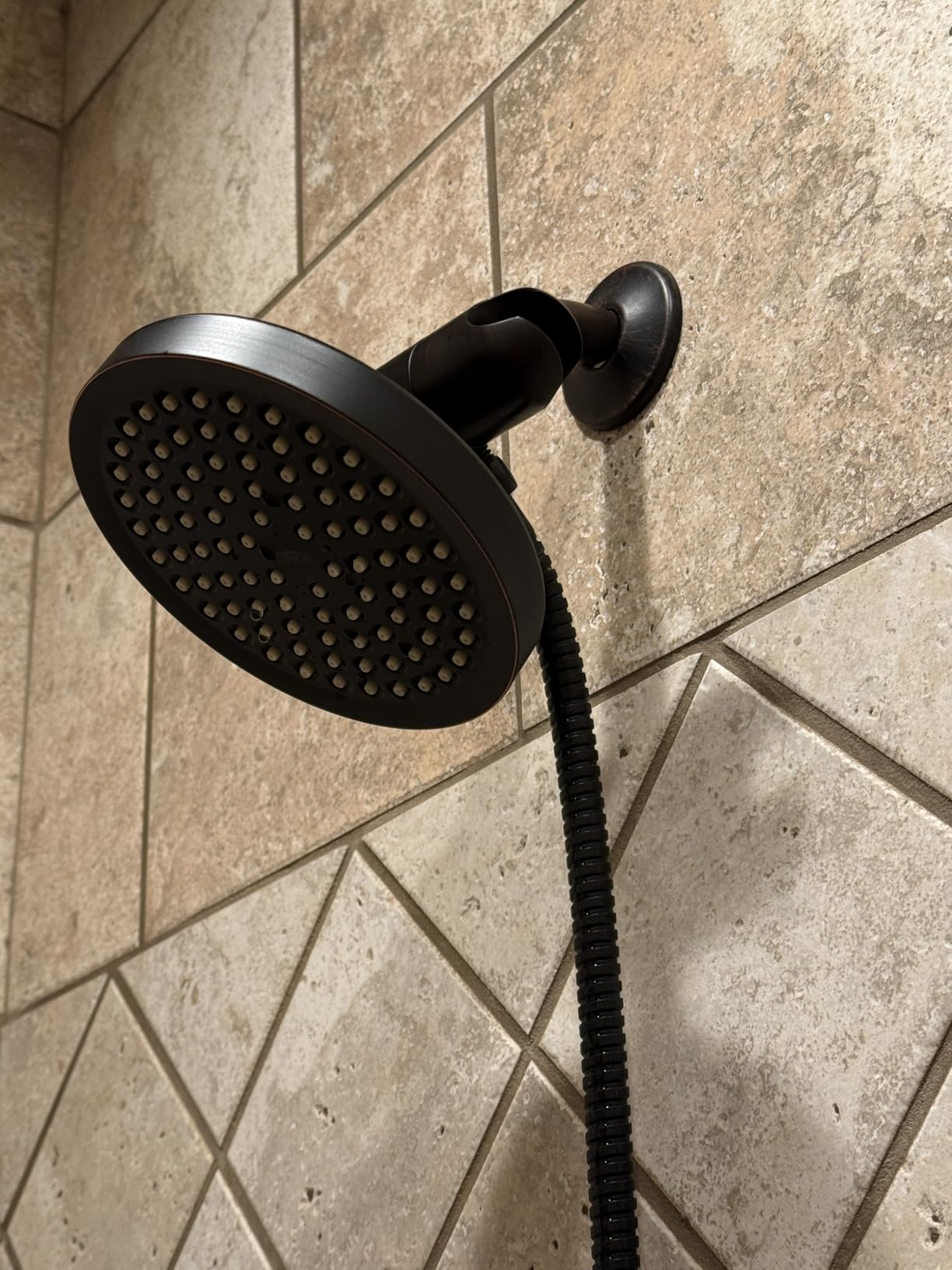 GURIN Shower Head - Powerful High Pressure Rain Shower Head 6 Inch - Luxury Rainfall Showerhead with Adjustable Angles, 90 Anti-Clog Nozzles, Tool-Free 1-Min Install, Premium Polished Chrome Finish customer photo 1