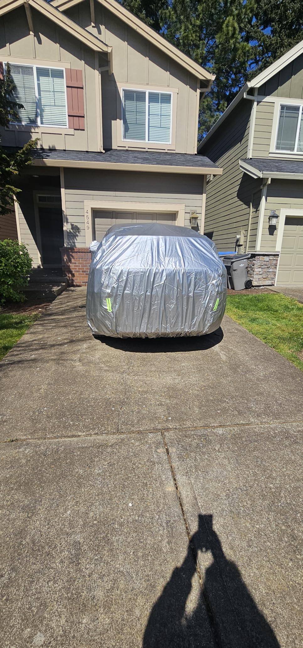 Car Cover, SUV Waterproof Car Covers for Automobiles All Weather Season UV Hail Protection Snowproof Full Car Cover, Outdoor Full Cover Universal Fit SUV Up to 190