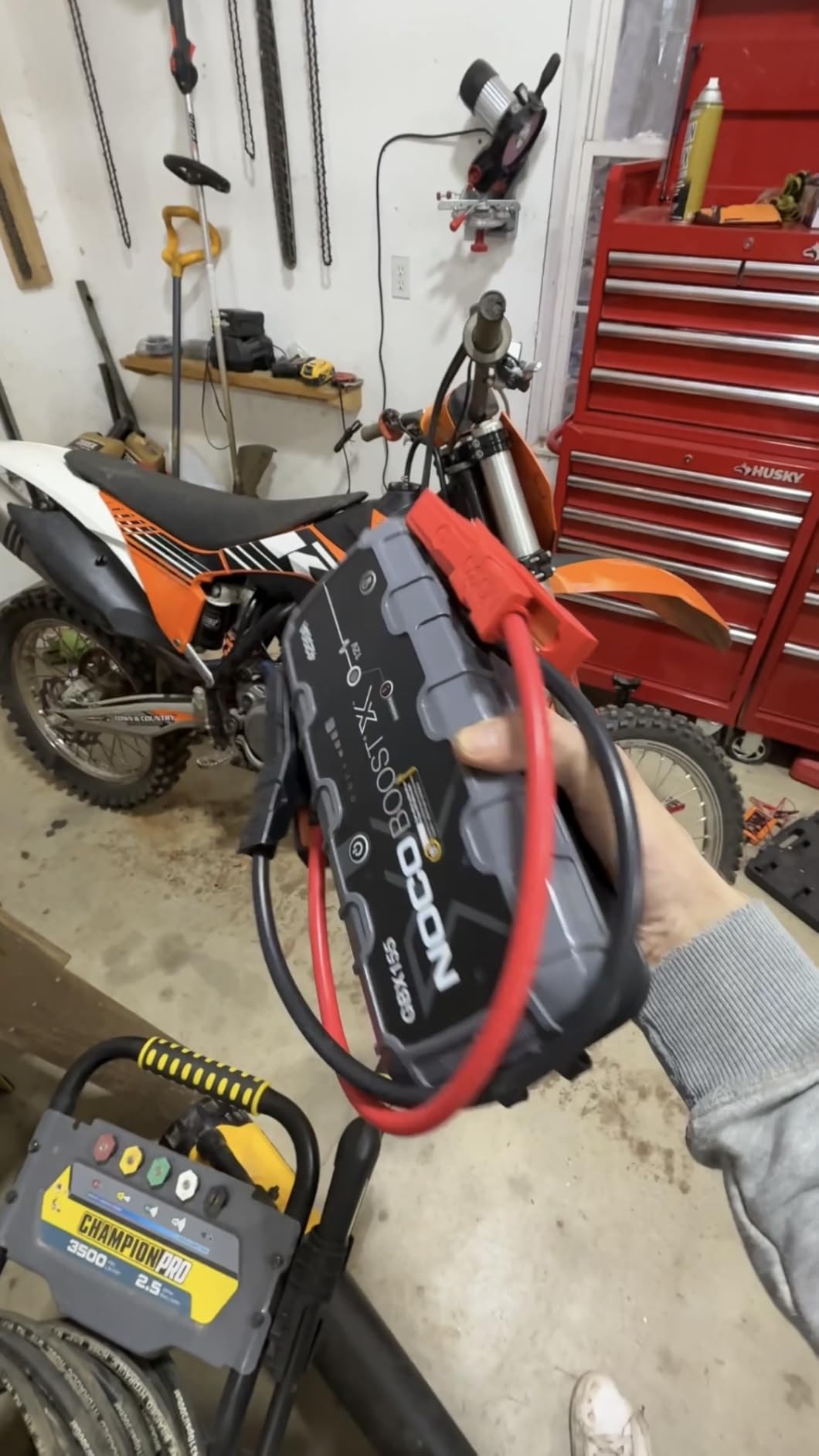 NOCO Boost X GBX155: 4250A UltraSafe Jump Starter - 12V Lithium Battery Booster Pack, Portable Jump Box, Power Bank & Jumper Cables - for 10.0L Gas and 8.0L Diesel Engines customer photo 1