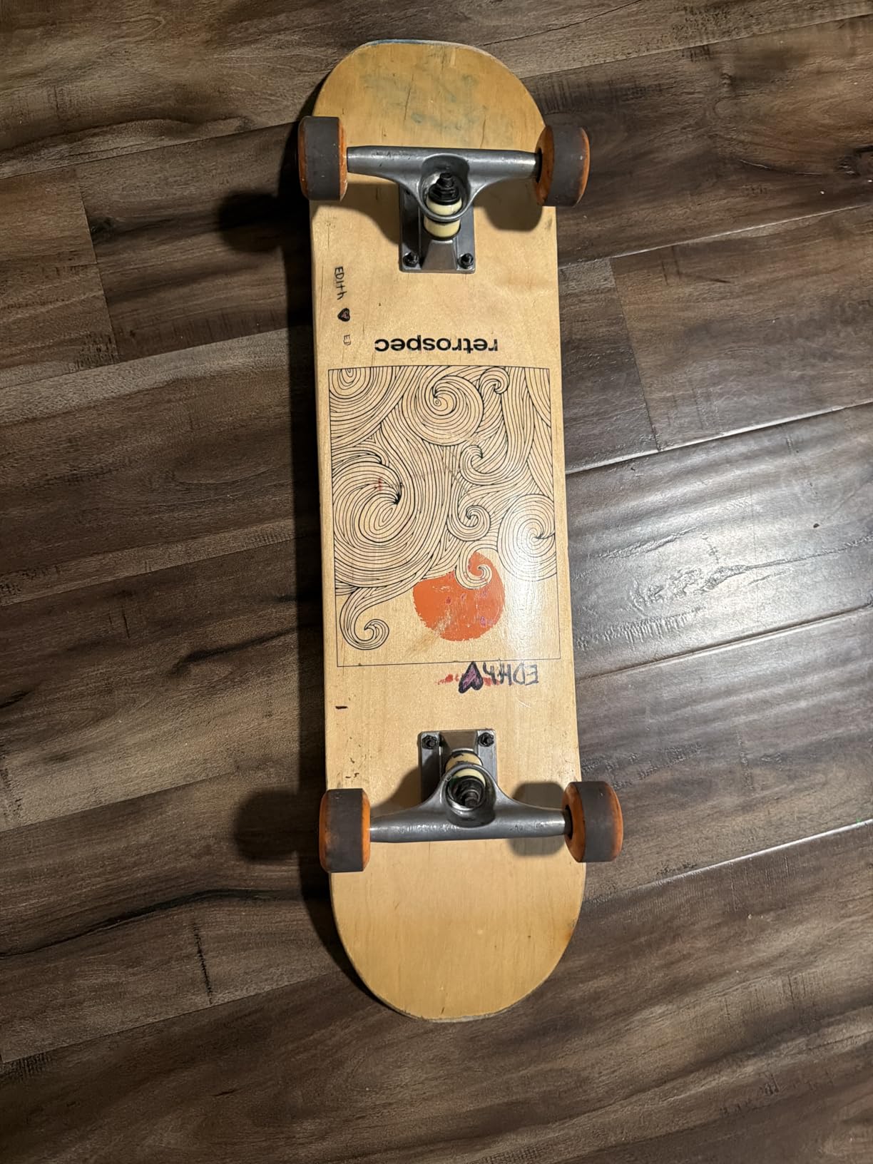 Retrospec Alameda Skateboard Complete | Canadian Maple Wood Deck w/ 5.5 Inch Aluminum Alloy Trucks for Commuting, Cruising, Carving & Downhill Riding customer photo 2