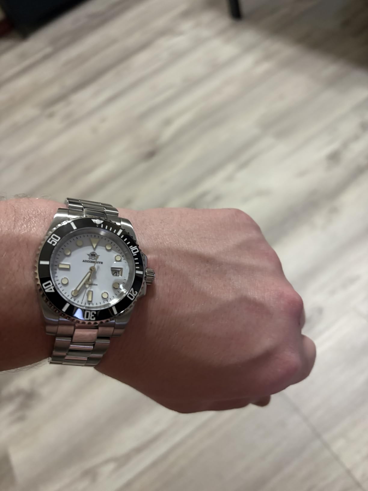 ADDIESDIVE 41 MM Mens Dive Watch Quartz Movement Watches for Men Easy to Read Dial 200 M Waterproof BGW9 Luminous Analog Gradient Dial customer photo 1