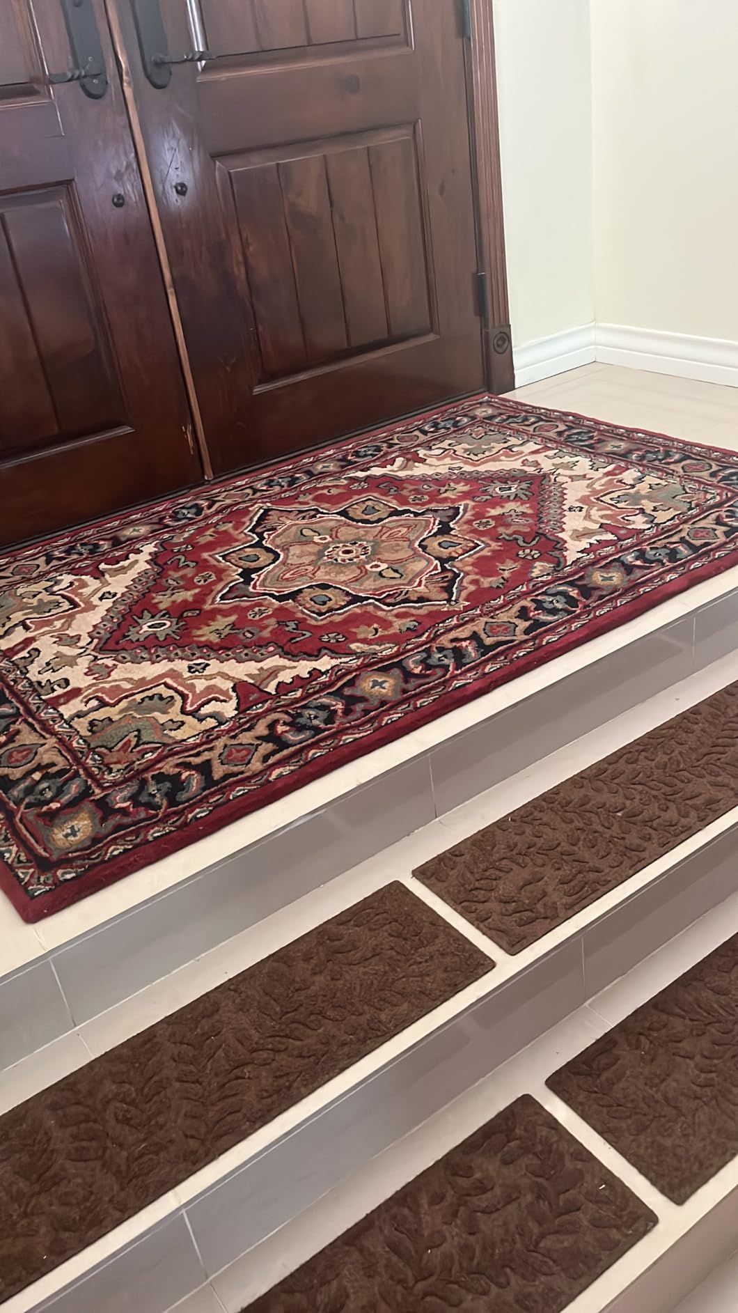 SAFAVIEH Area Rug 8x10 - Heritage Collection - Large - Green & Light Brown, Handmade Wool, Traditional Oriental Medallion Design, Ideal for Living Room, Bedroom, Dining Space (HG625Y) customer photo 1