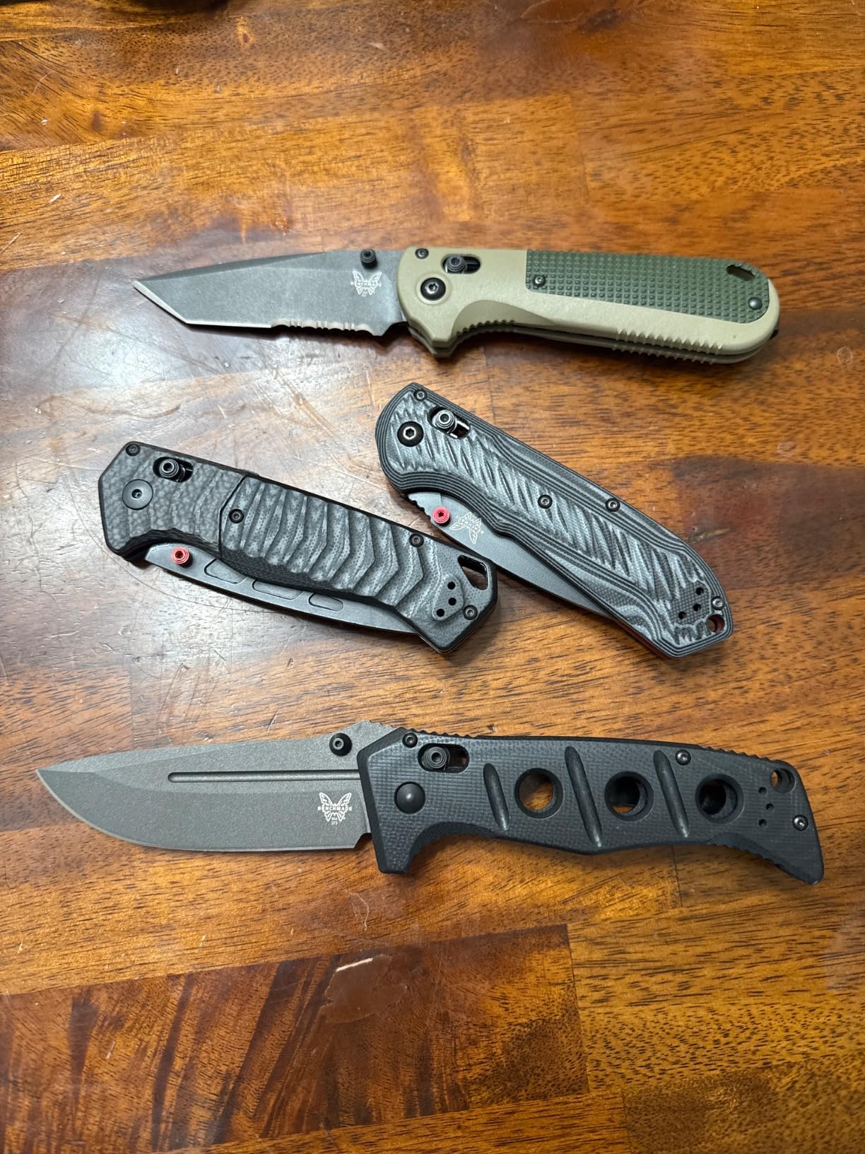 Benchmade - Adamas Tactical Knife, Plain Edge, Drop-Point Blade with Olive Drab Green G10 Handle (275FE-2) customer photo 1