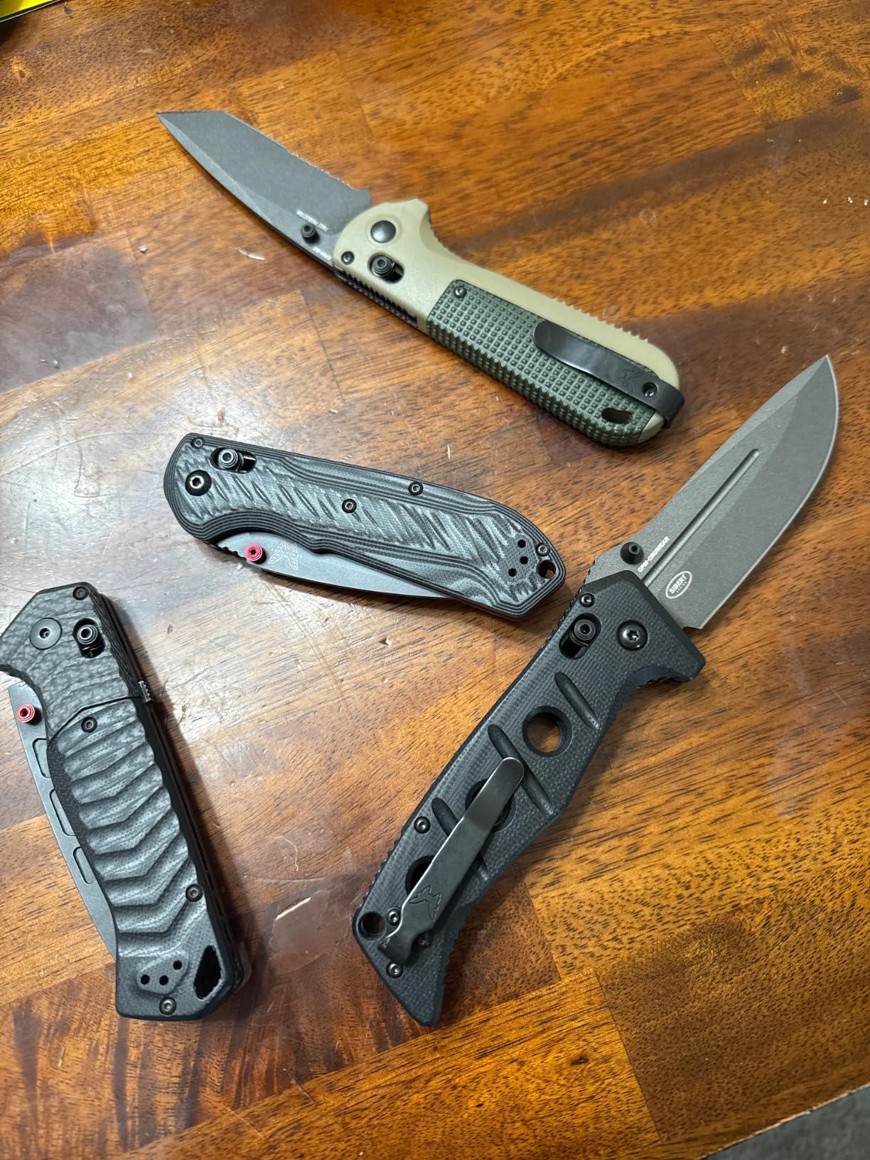 Benchmade - Adamas Tactical Knife, Plain Edge, Drop-Point Blade with Olive Drab Green G10 Handle (275FE-2) customer photo 2