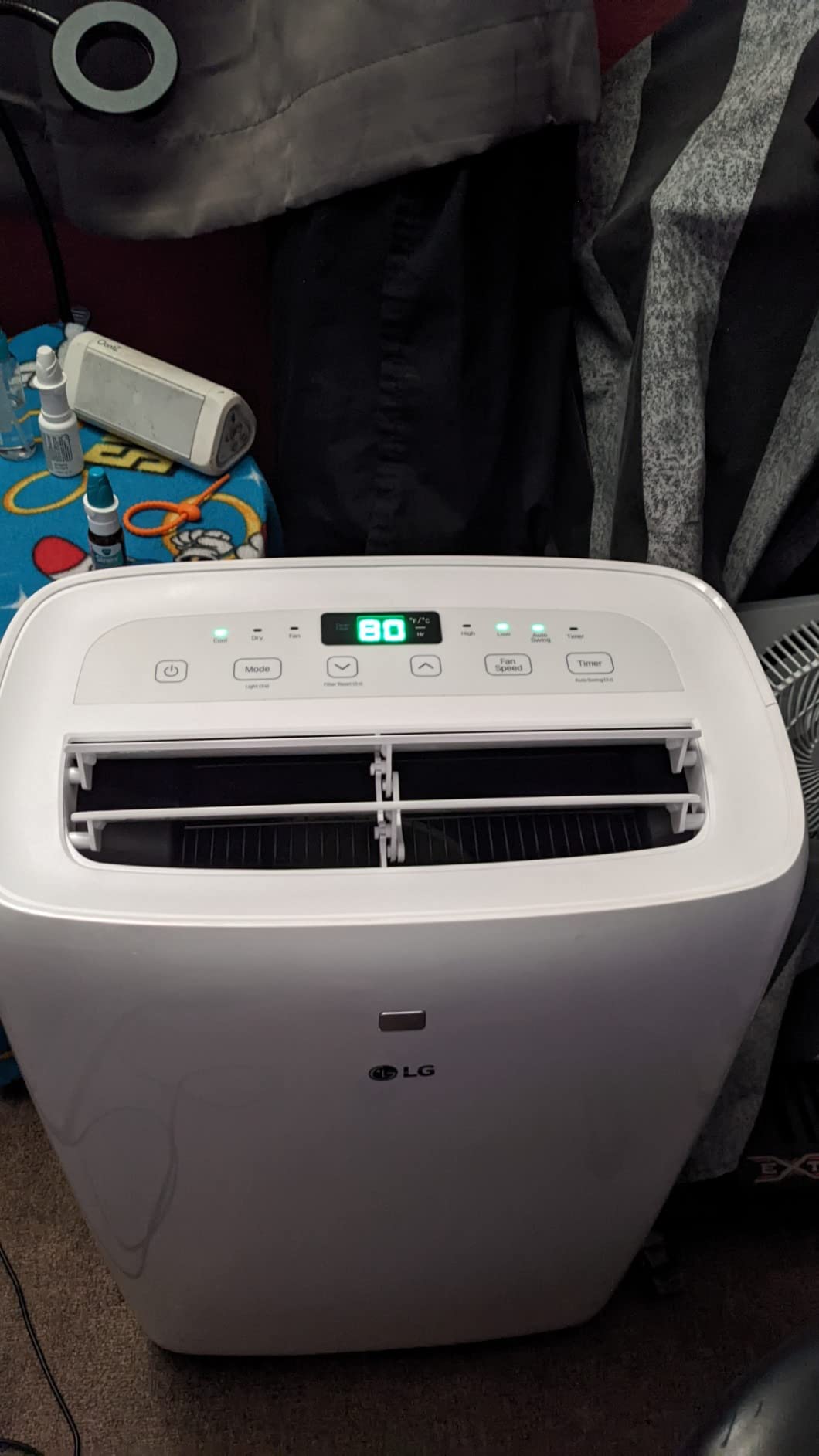 LG 6,000 BTU DOE 8,000 BTU ASHRAE Portable Air Conditioner, 115V, Cools 250 Sq.Ft. (10' x 25' Room Size), Quiet Operation, LCD Remote Control, and Window Installation Kit, White customer photo 2