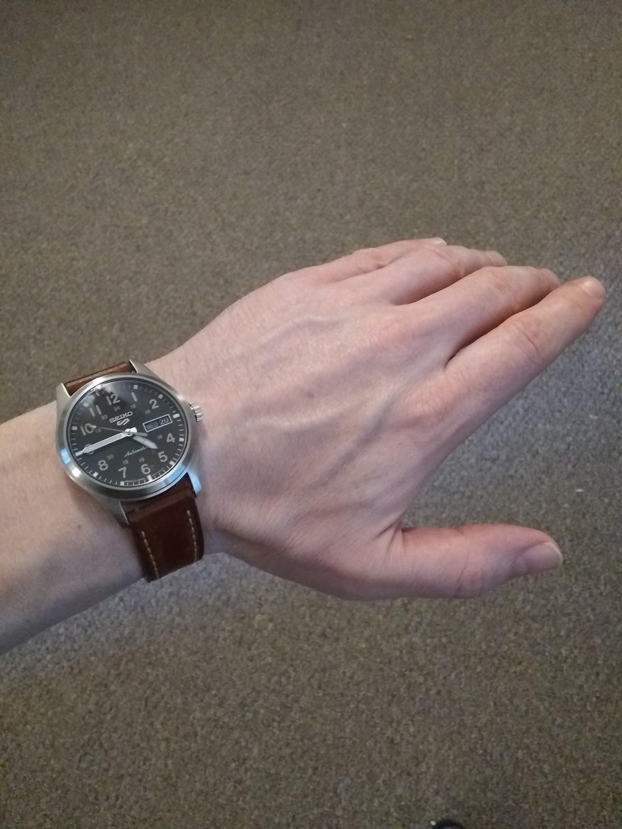 Seiko 5 Sports Automatic Watch for Men - Day/Date Calendar, LumiBrite Hands customer photo 2