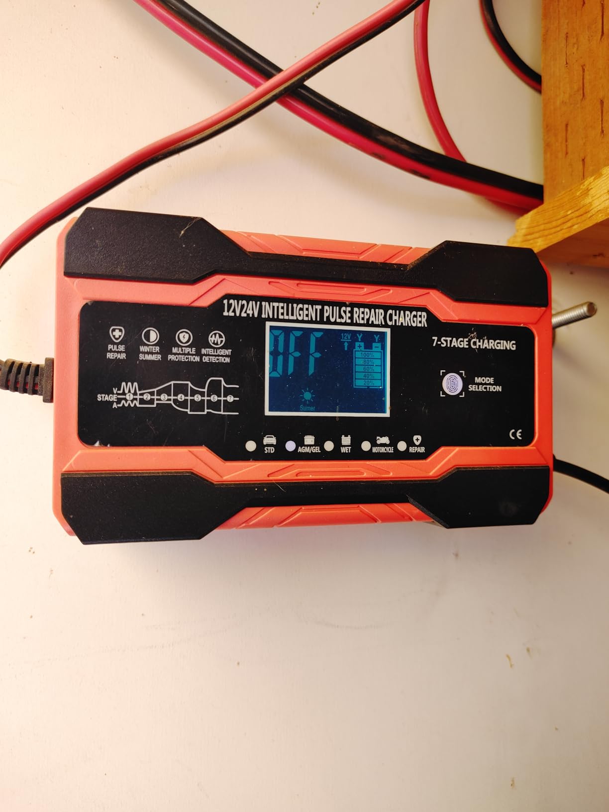 YONHAN Battery Charger 10-Amp 12V and 24V Fully-Automatic Smart Car Battery Charger, Battery Maintainer Trickle Charger, and Battery Desulfator with Temperature Compensation customer photo 1