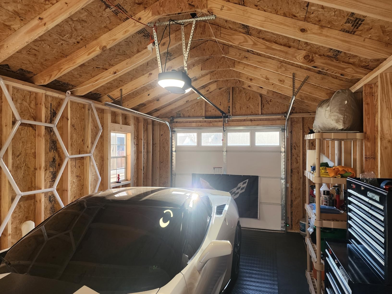 Chamberlain B6713T Smart Advanced Corner LED Lighting-myQ Smartphone Controlled-Ultra Quiet, Strong Belt Drive & MAX Lifting Power, Blue Garage Door Opener customer photo 2