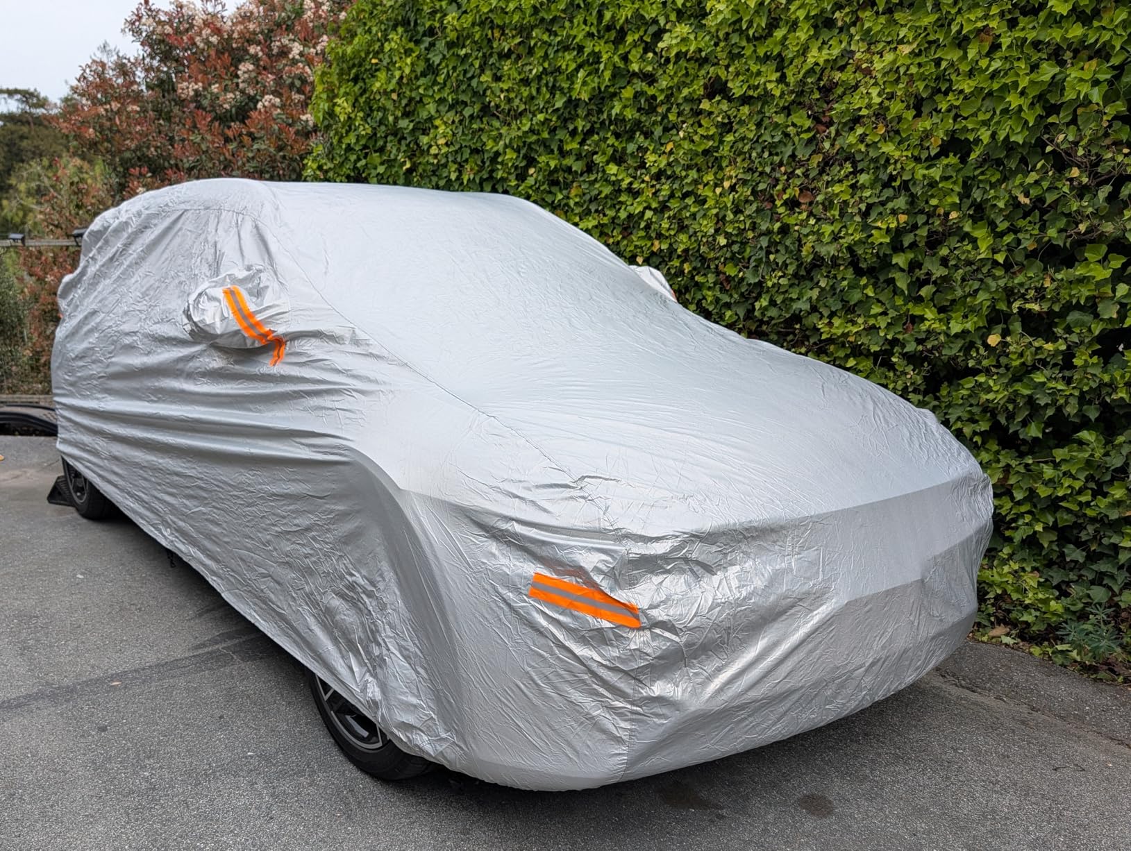 EzyShade 10-Layer Car Cover Waterproof All Weather. See Vehicle Size-Chart for Accurate Fit. Outdoor Full Exterior Covers for Automobiles Sedan Hatch SUV Rain Sun Protection. Size A5 (See SizeChart) customer photo 2
