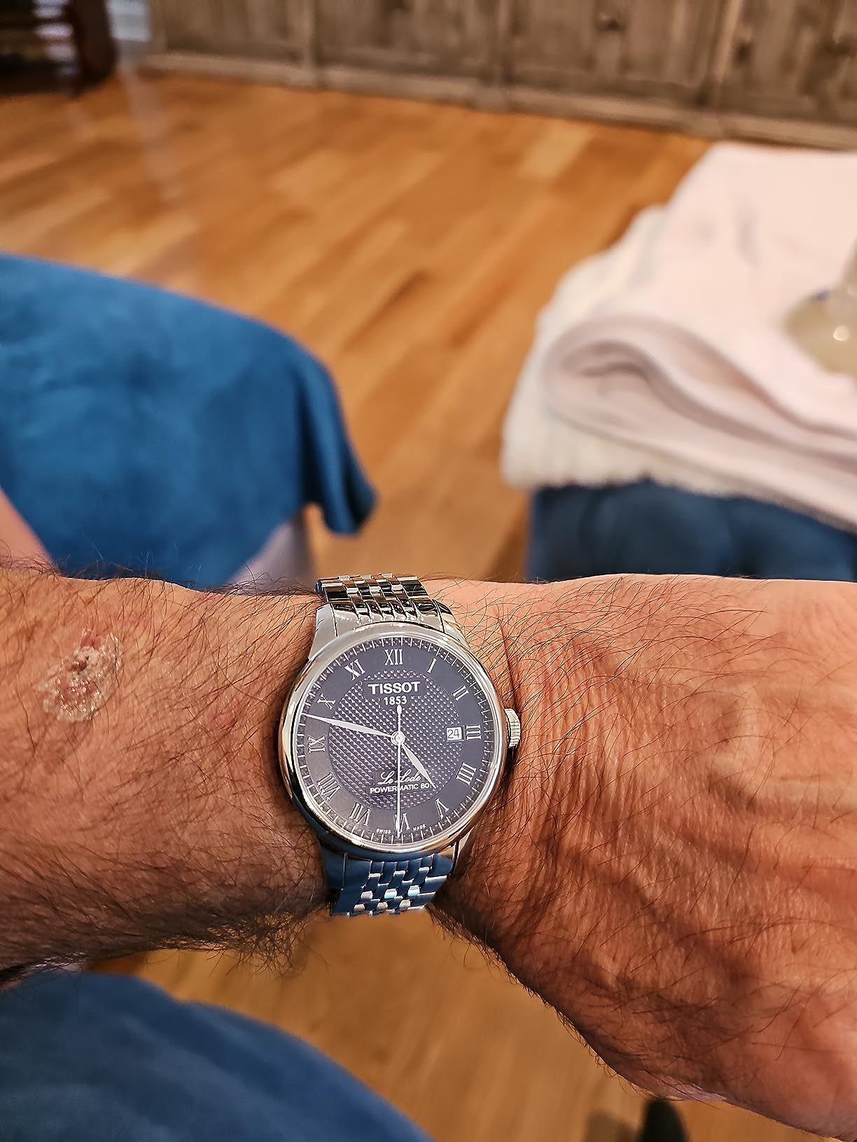 Tissot Le Locle Powermatic 80, 316L Stainless Steel Case Swiss Automatic Watch, Grey, T0064071104300 customer photo 1