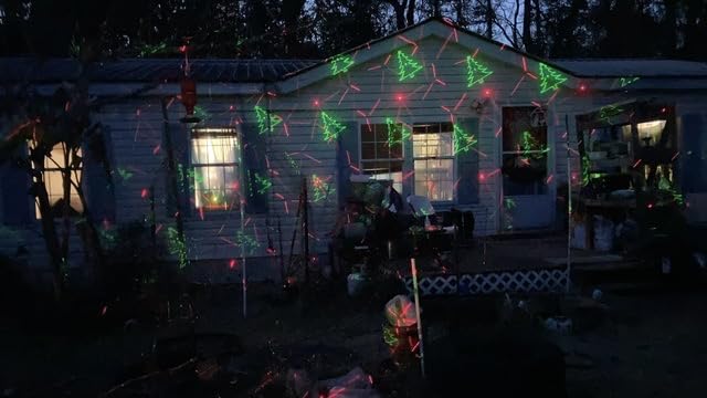 Laser Christmas Projector Lights Outdoor: Waterproof Outdoor Christmas Decorations Laser Light, Projection Christmas Lights for Outside with 5 Patterns customer photo 1