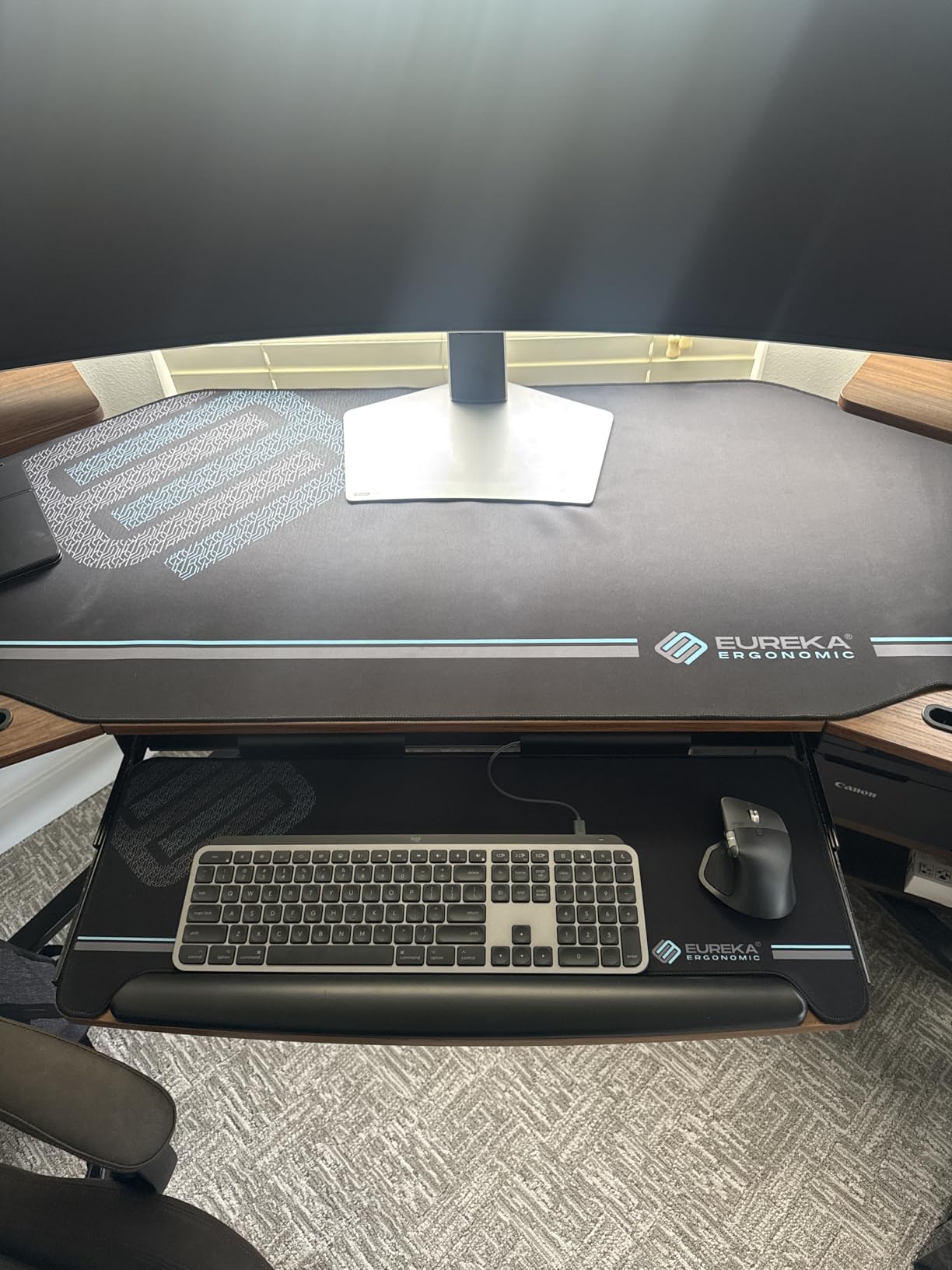 EUREKA ERGONOMIC Aero 72 Inch Gaming Desk with Keyboard Tray customer photo 2