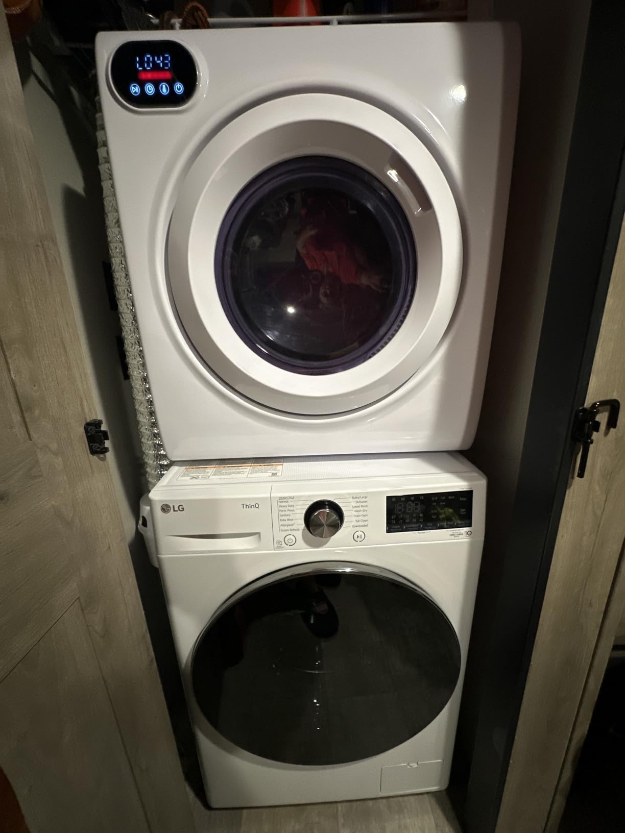 LG WM3555HWA 24 Inch Smart All In One Washer/Dryer with 2.3 cu. ft. Capacity, Wi-Fi Enabled, 14 Wash Cycles, 1400 RPM, Ventless, NeveRust Stainless Steel Drum, Quiet Operation, TrueBalance customer photo 1