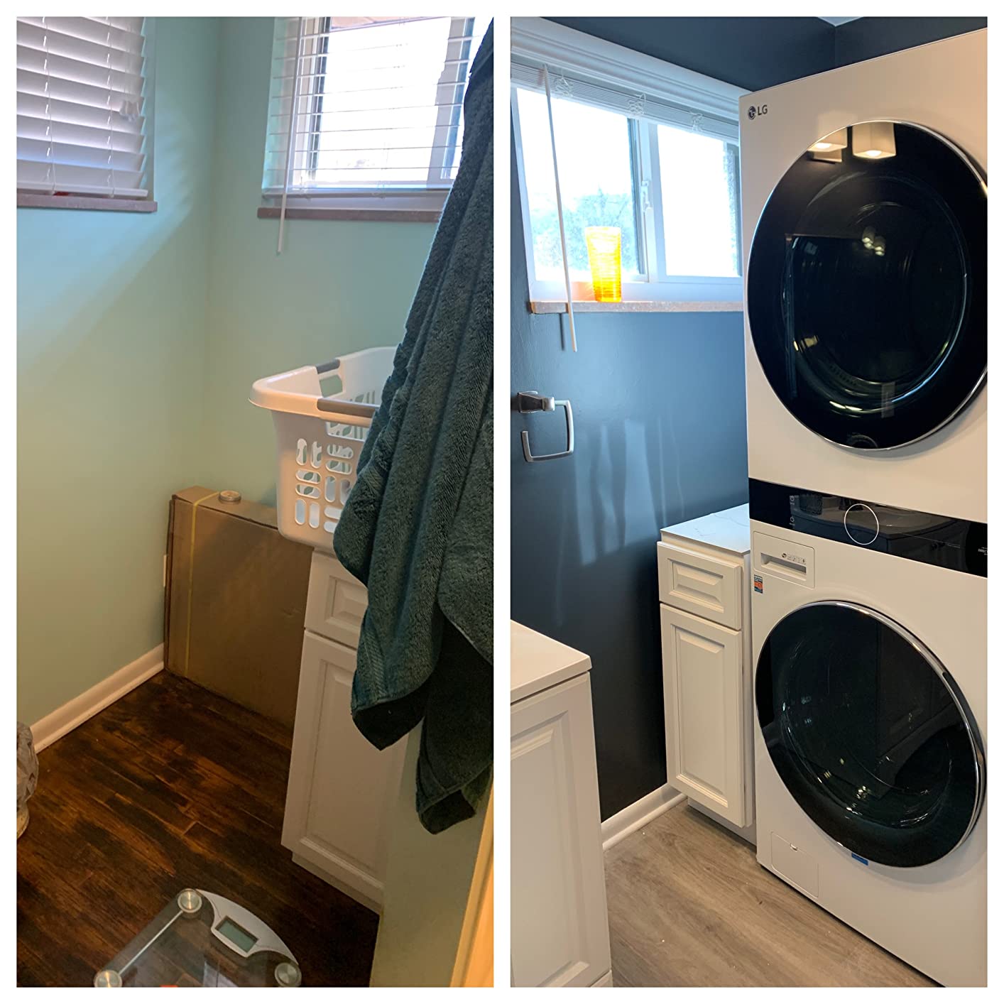 LG WashTower Stacked Smart Laundry Center 4.5 Cu.Ft. Front Load Washer Fully Automatic & 7.4 Cu.Ft. Gas Dryer in Black Steel w/Steam WKGX201HBA customer photo 2