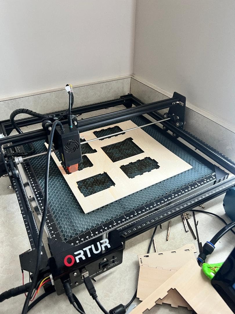 Laser Engraver, Ortur Laser Master S2 LU2-2, 2100mW Laser Cutter and Engraver CNC Machine for DIY, Wood, Leather, etc. (390*410mm) customer photo 1
