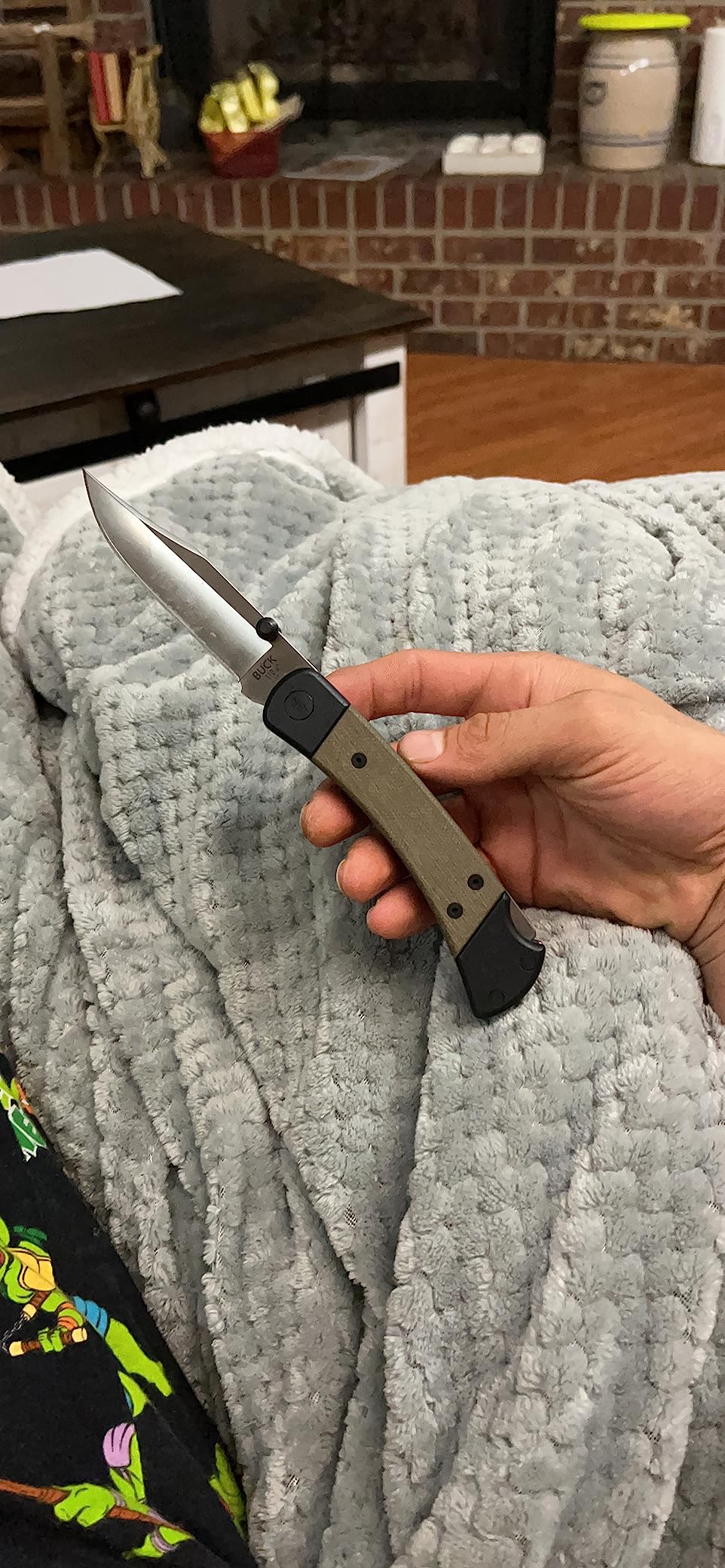 Buck Knives 110 Folding Hunter Sport Knife, 3-3/4
