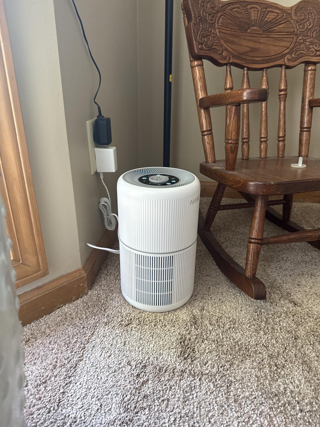 2 Pack Air Purifier for Home Bedroom with H13 True HEPA Filter for Smoke, Smokers, Dust, Odors, Pollen, Pet Dander | Quiet 99.9% Removal to 0.1 Microns | White Available for California customer photo 1