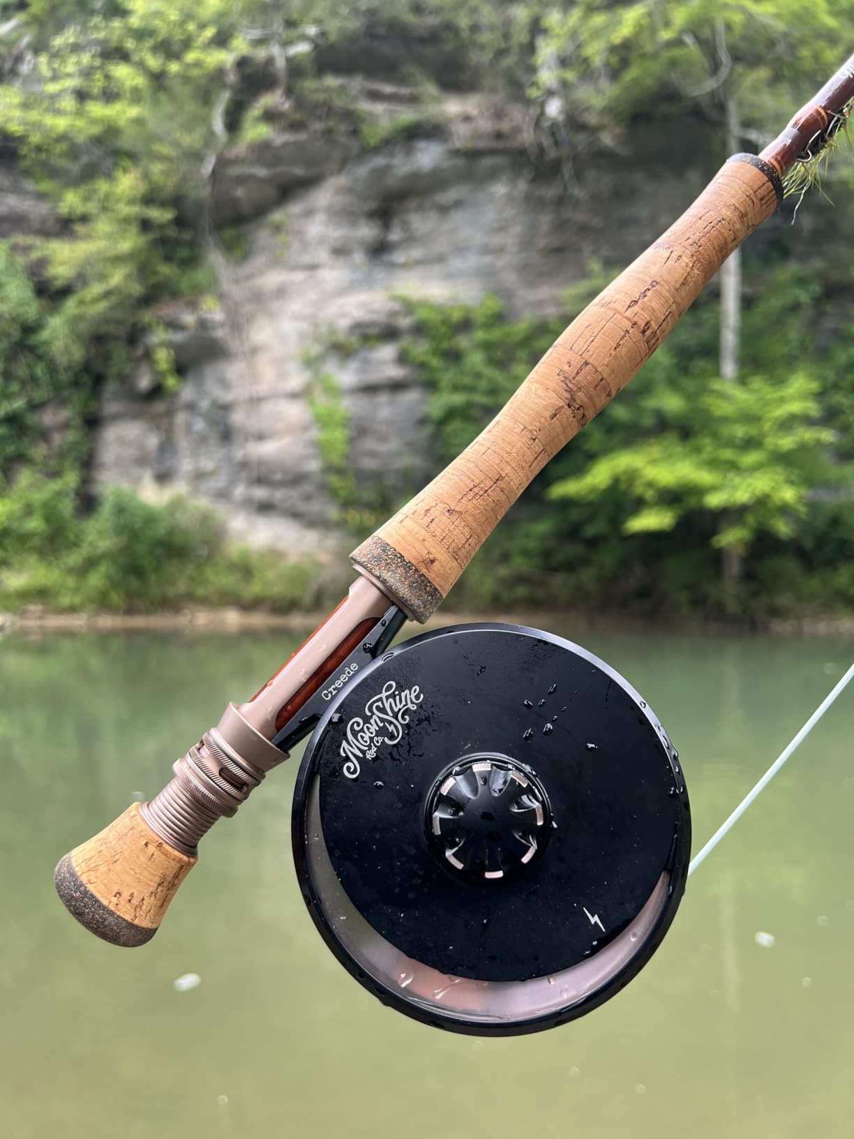 Moonshine Rod Co. The Creede Fly Fishing Reel. Fully Machined Large Arbor with Sealed Carbon Disk Drag customer photo 2