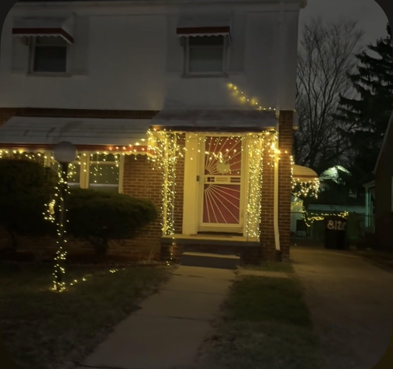 TW SHINE Warm White Christmas Lights Outdoor, 20FT 100 Count Incandescent Christmas Light Indoor, Waterproof Christmas Tree String Lights for Xmas Decorations customer photo 1