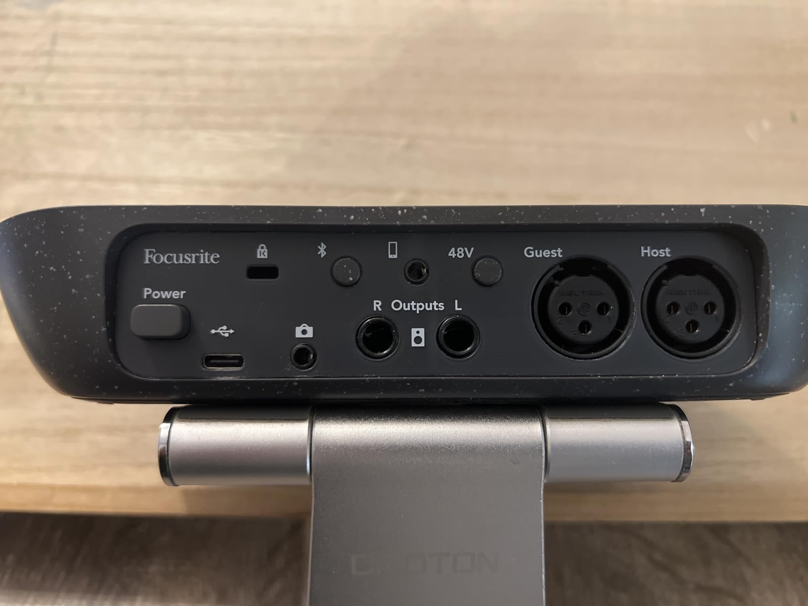 Focusrite Vocaster Two Podcasting Interface for Recording Host and Guest with Auto Gain, Enhance, and Mute customer photo 1