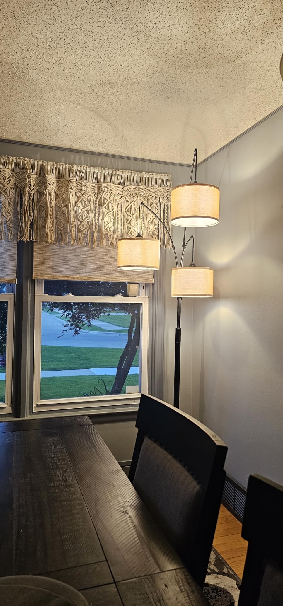 Dimmable 3 Lights Floor Lamp - 3000LM Super Bright Arc Floor Lamps for Living Room, Modern Tall Standing Lamp With Beige Shades, Mid Century Tree Floor Lamp for Bedroom Office, 3 LED Bulbs Included customer photo 1