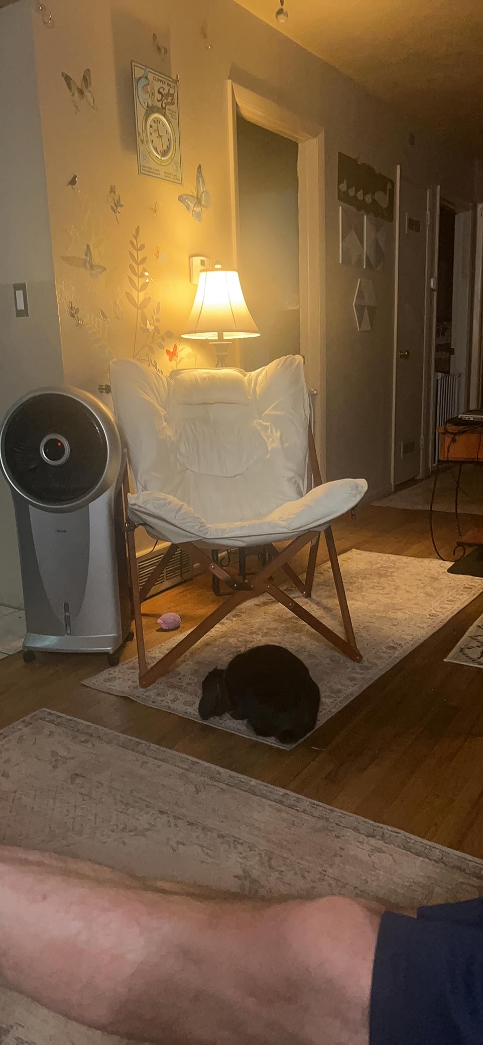 Zenithen Indoor Wood Butterfly Folding Accent Chair, Perfect for Dorm Rooms, Bedrooms, and Living Rooms, Use for Reading, Writing, Studying, Gaming, and Movies customer photo 2