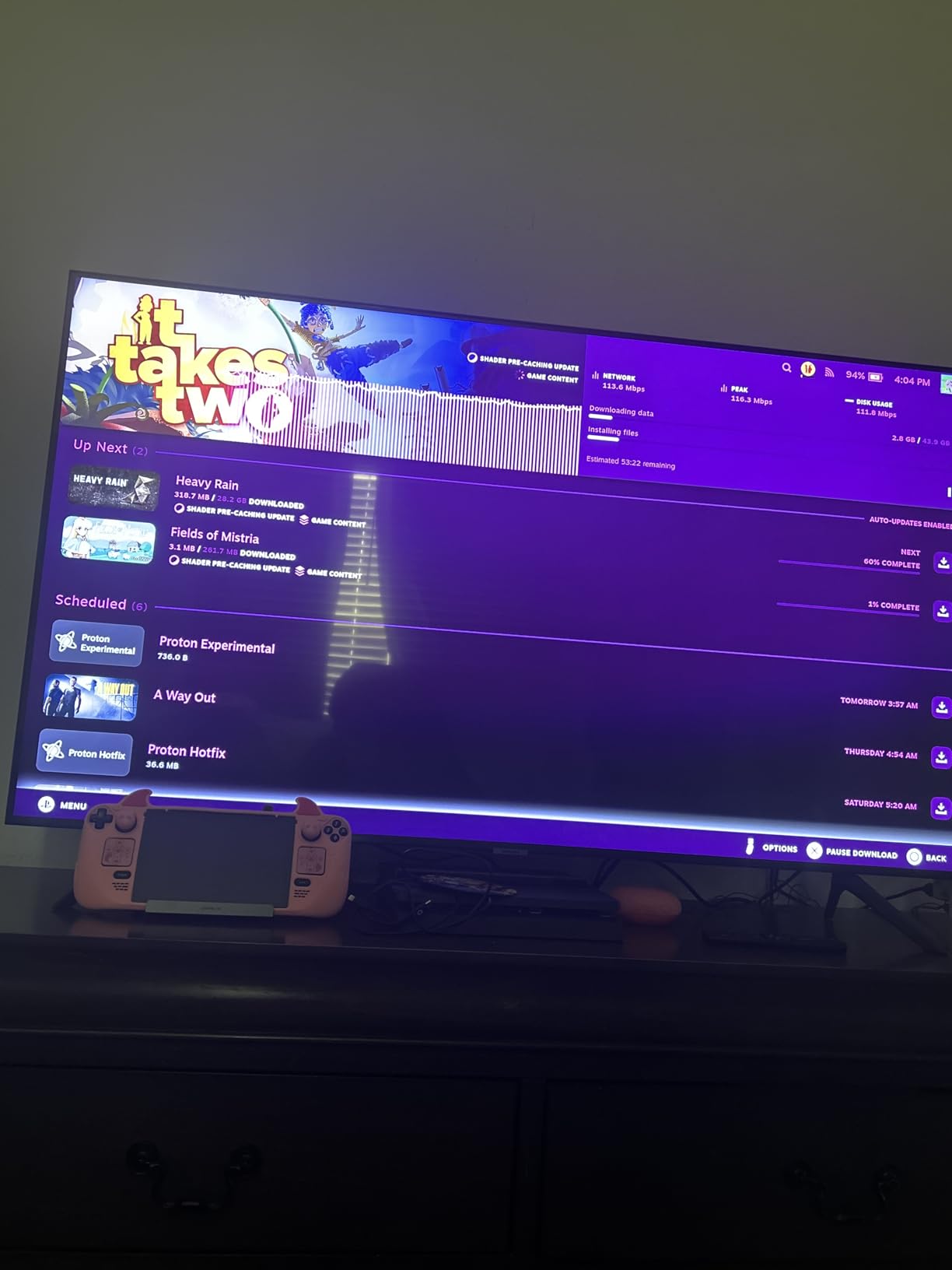 JSAUX Upgraded Docking Station 4K@120Hz for Steam Deck OLED/ROG Ally X/Legion Go (S)/MSi Claw, 6-in-1 Steam Deck Dock with HDMI 2.1, Gigabit Ethernet, 3 USB 3.0, 100W Charge for Steam Deck LCD-HB0603 customer photo 1