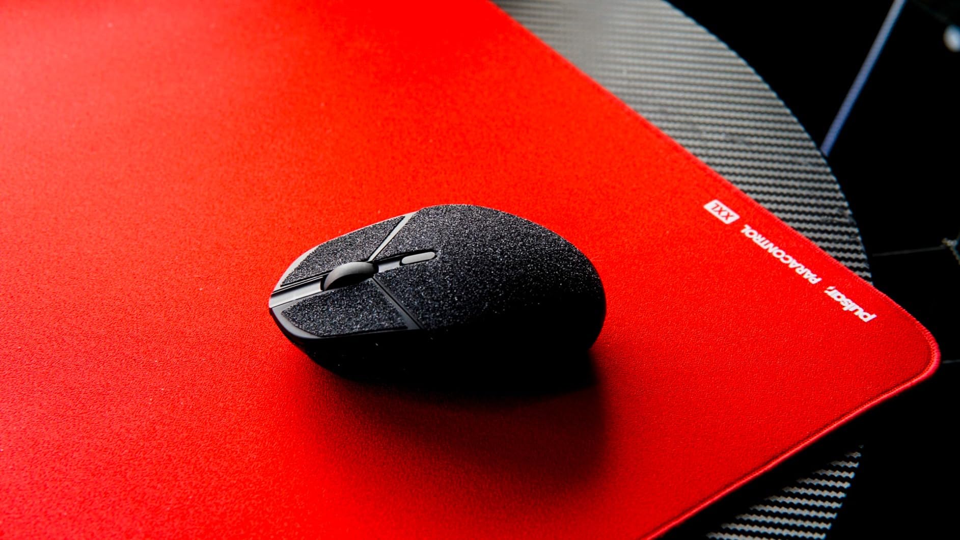 Pulsar - Paracontrol XL (Expanded Size) Esports Level Premium Gaming Mouse Pad v2 - Medium to High Speed Pad Stitched Edge Durable Hybrid Top Surface 16.5 x 19.3 (XL, Black) customer photo 2