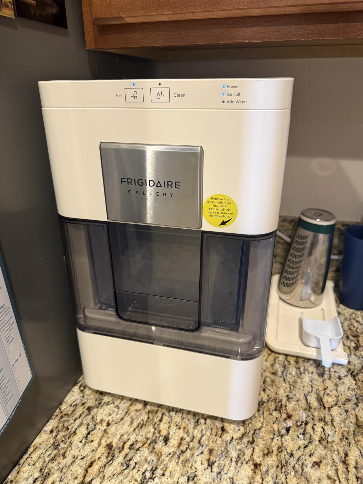 Frigidaire Gallery Nugget Ice Maker, Countertop Ice Machine with Transparent Window, Sonic Ice Maker with 44 lbs. Capacity, Auto Self Cleaning Ice Maker Machine, 2.0 Gen, Cream customer photo 1