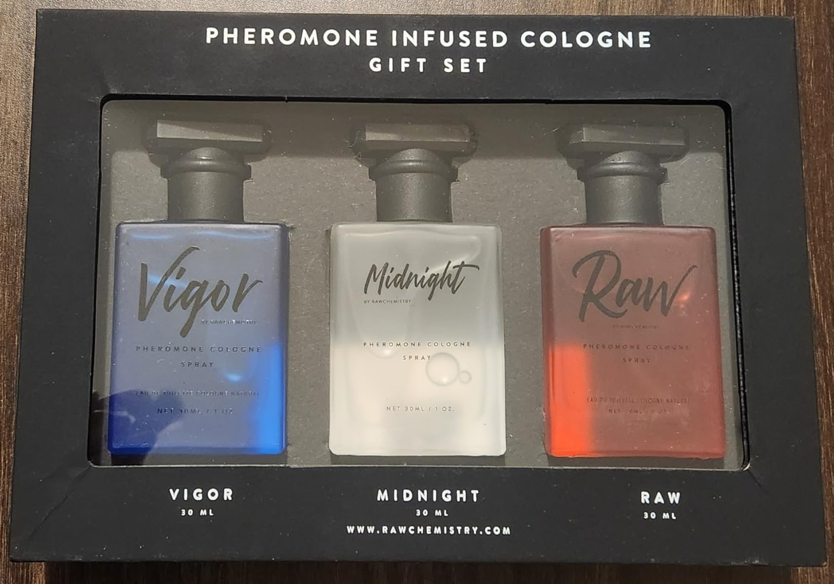 RawChemistry Pheromone Infused Mens Cologne Gift Set - Colognes, 1 Fl Oz (Pack of 3) customer photo 2
