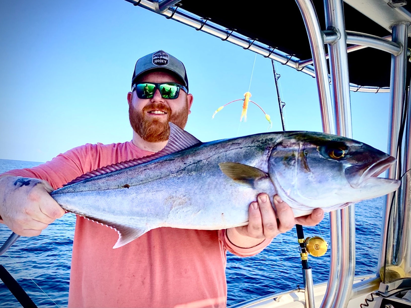 Fishing Lure Set of 6 Trolling Saltwater Skirted Lures: Rigged Lures and Black Bag Included. Catch Any Predatory Pelagic Fish in The Ocean Including Dolphin, Tuna, and Wahoo! customer photo 1