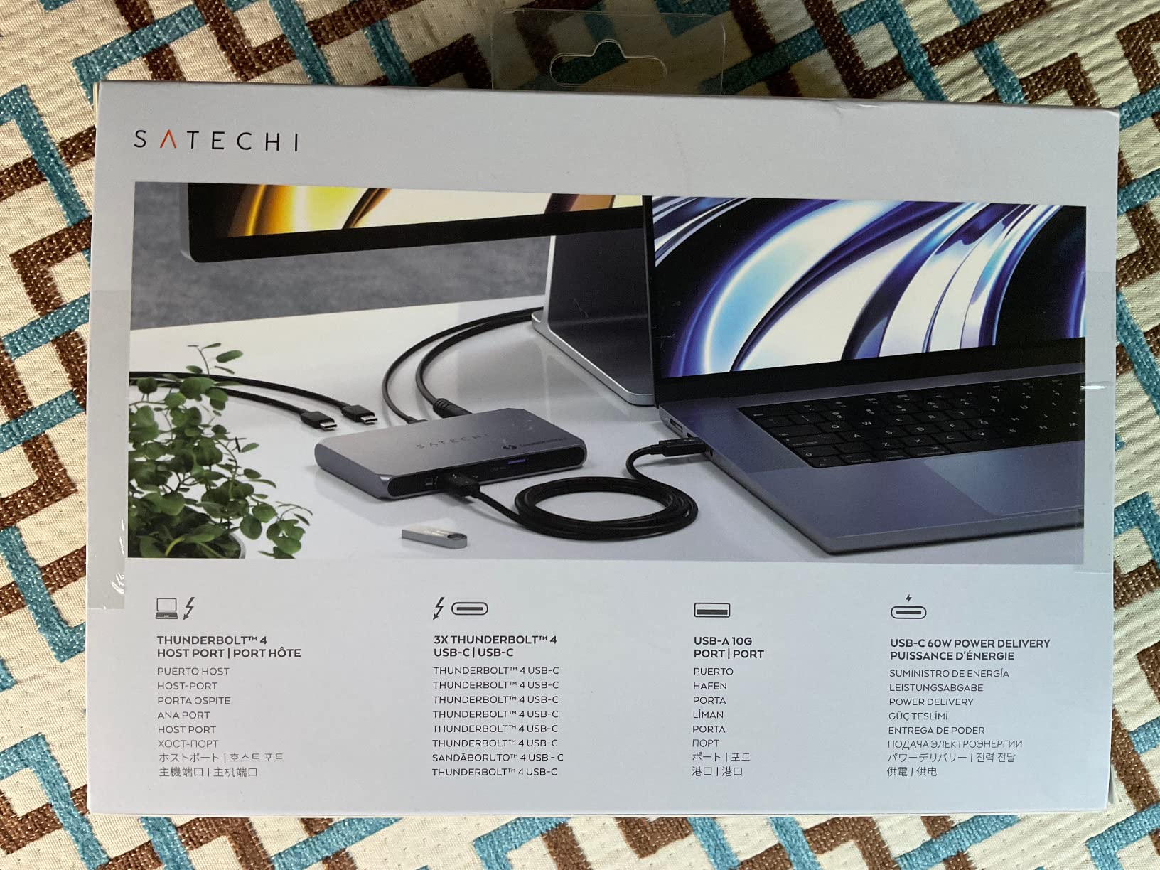 Satechi Thunderbolt 4 Slim Hub 5-in-1, USB C 60W Charging, Single 8K or Dual 4K Display, 4 Thunderbolt 4 Ports, USB 3.2 Gen2, Compatible with USB4/Thunderbolt 4 Macs and Windows customer photo 2