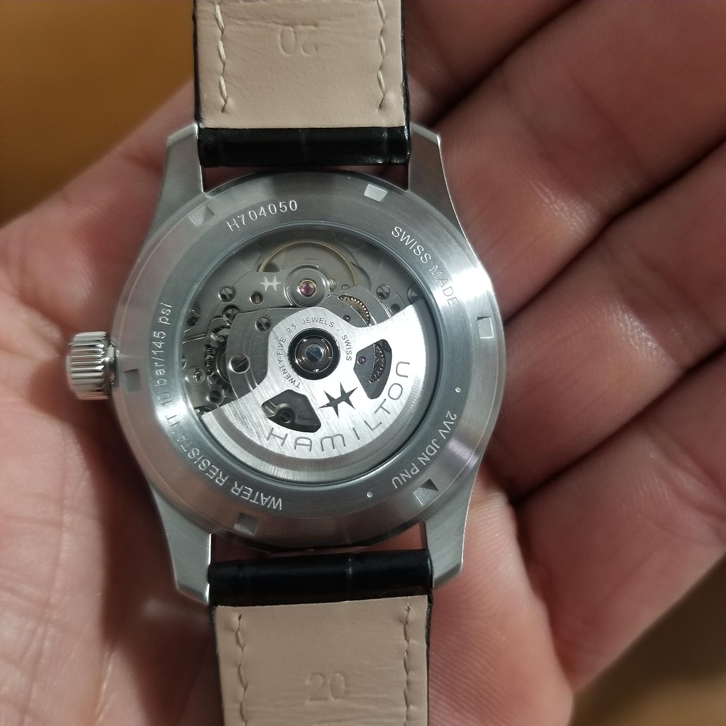 Hamilton Khaki Field Murph Automatic Watch - 38mm Stainless Steel Case, Black Dial, 100m Waterproof, Sapphire Crystal customer photo 1