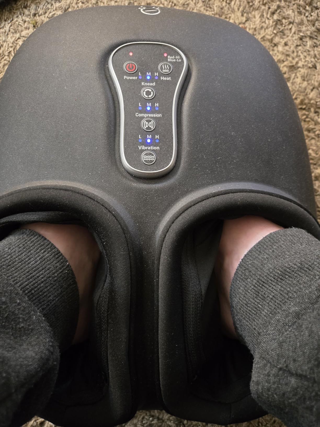 COMFIER Shiatsu Foot Massager with Fast Heat, Kneading Rolling Compression, Extra Vibration, FSA Eligible HSA Store, Plantar Fasciitis, Neuropathy Pain, Mothers Day Gifts for Women, Bigger Size to 13